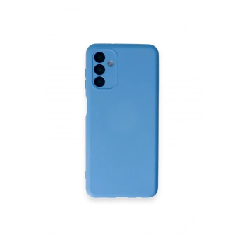 Mey İthalat®  Samsung Galaxy A14 4G Kılıf Nano içi Kadife Silikon - Mavi