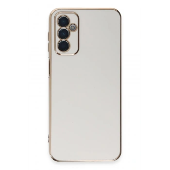 Mey İthalat®  Samsung Galaxy A14 4G Kılıf Volet Silikon - Beyaz