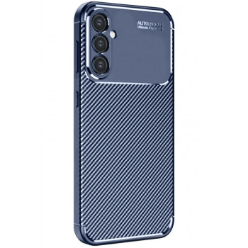 Mey İthalat®  Samsung Galaxy A16 5G Kılıf Auto Focus Karbon Kapak - Lacivert