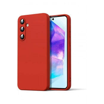 Mey İthalat®  Samsung Galaxy A16 5G Kılıf Nano içi Kadife Silikon - Kırmızı