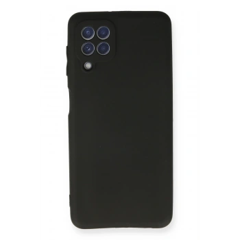 Mey İthalat® Samsung Galaxy A22 Kılıf First Silikon - Siyah