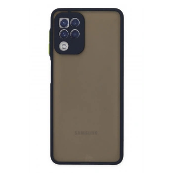 Mey İthalat®  Samsung Galaxy A22 Kılıf Montreal Silikon Kapak - Lacivert