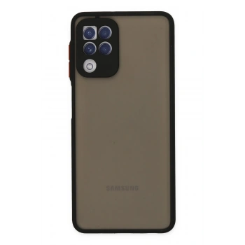 Mey İthalat®  Samsung Galaxy A22 Kılıf Montreal Silikon Kapak - Siyah