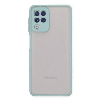 Mey İthalat®  Samsung Galaxy A22 Kılıf Montreal Silikon Kapak - Turkuaz