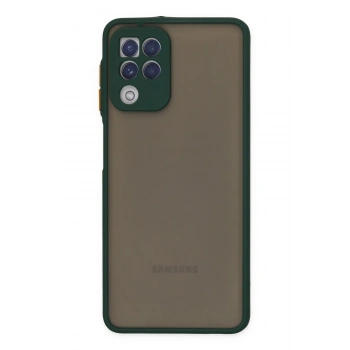 Mey İthalat®  Samsung Galaxy A22 Kılıf Montreal Silikon Kapak - Yeşil