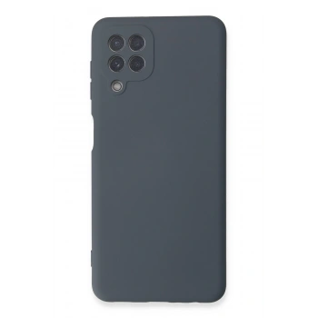 Mey İthalat®  Samsung Galaxy A22 Kılıf Nano içi Kadife Silikon - Gri