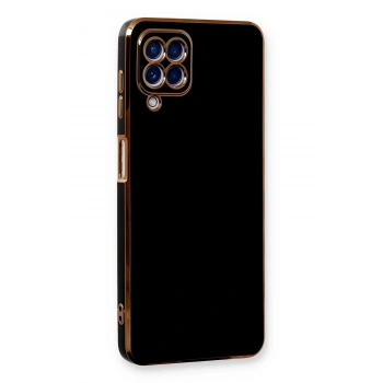 Mey İthalat®  Samsung Galaxy A22 Kılıf Volet Silikon - Siyah