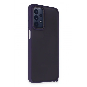 Mey İthalat®  Samsung Galaxy A23 4G Kılıf Elegant Kapak - Derin Mor