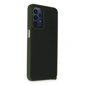 Mey İthalat®  Samsung Galaxy A23 4G Kılıf Elegant Kapak - Yeşil
