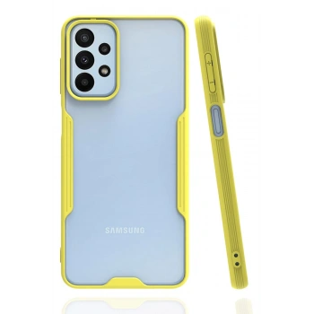 Mey İthalat®  Samsung Galaxy A23 4G Kılıf Platin Silikon - Sarı