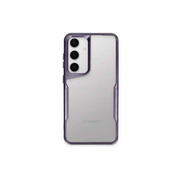 Mey İthalat®  Samsung Galaxy A24 4G Kılıf Boyi Silikon Kapak - Derin Mor