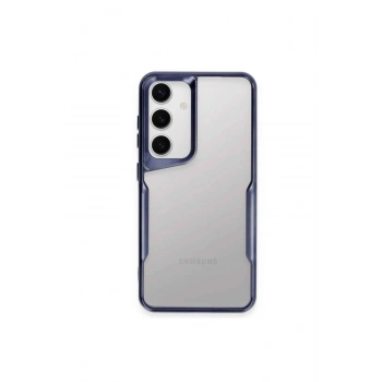 Mey İthalat®  Samsung Galaxy A24 4G Kılıf Boyi Silikon Kapak - Lacivert