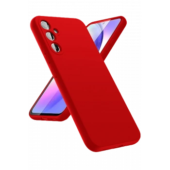 Mey İthalat®  Samsung Galaxy A24 4G Kılıf First Silikon - Kırmızı