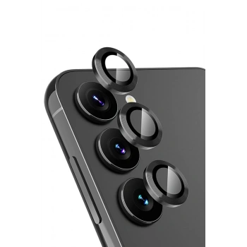 Mey İthalat® Samsung Galaxy A24 4G Valdez Metal Kamera Lens - Siyah