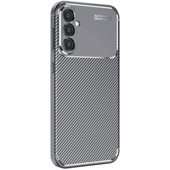 Mey İthalat®  Samsung Galaxy A26 Kılıf Auto Focus Karbon Kapak - Gri