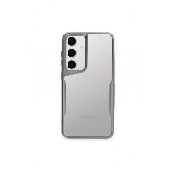 Mey İthalat®  Samsung Galaxy A35 5G Kılıf Boyi Silikon Kapak - Gümüş
