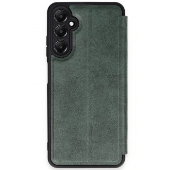 Mey İthalat®  Samsung Galaxy A35 5G Kılıf Flip Cover - Koyu Yeşil