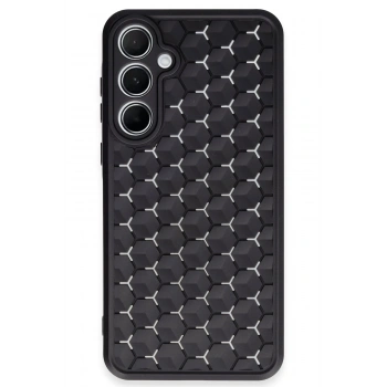 Mey İthalat®  Samsung Galaxy A35 5G Kılıf Petek Silikon Kapak - Siyah