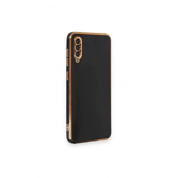 Mey İthalat®  Samsung Galaxy A50 Kılıf Volet Silikon - Siyah