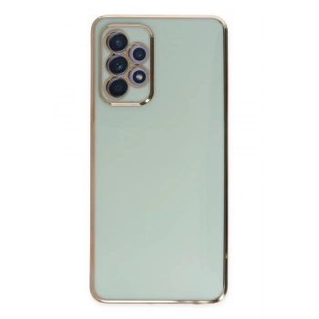 Mey İthalat®  Samsung Galaxy A52 Kılıf Volet Silikon - Açık Yeşil