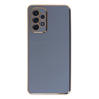 Mey İthalat®  Samsung Galaxy A52 Kılıf Volet Silikon - Mavi