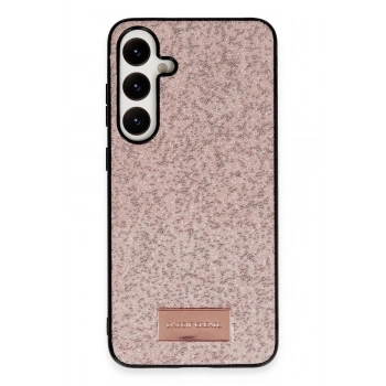 Mey İthalat®  Samsung Galaxy A55 5G Bright Simli Kapak - Pembe