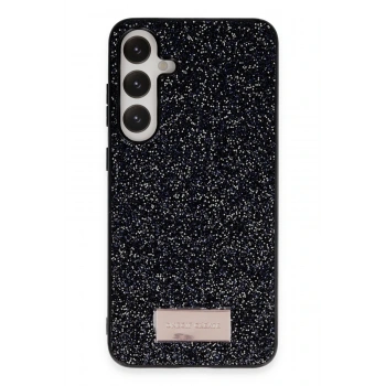 Mey İthalat®  Samsung Galaxy A55 5G Bright Simli Kapak - Siyah