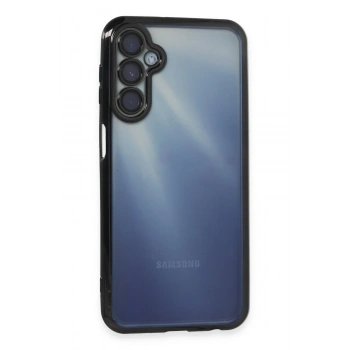 Mey İthalat®  Samsung Galaxy A55 5G Kılıf  Lensli Silikon - Siyah