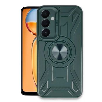 Mey İthalat®  Samsung Galaxy A55 5G Kılıf Lincoln Silikon - Koyu Yeşil