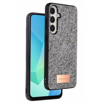 Mey İthalat®  Samsung Galaxy A56 Bright Simli Kapak - Gümüş