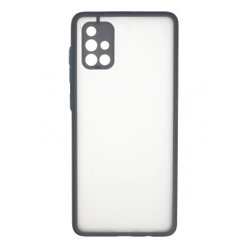 Mey İthalat®  Samsung Galaxy A71 Kılıf Montreal Silikon Kapak - Gri