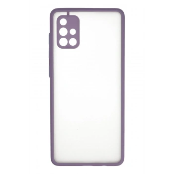 Mey İthalat®  Samsung Galaxy A71 Kılıf Montreal Silikon Kapak - Mor