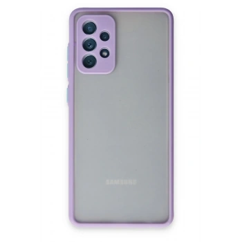 Mey İthalat®  Samsung Galaxy A72 Kılıf Montreal Silikon Kapak - Mor