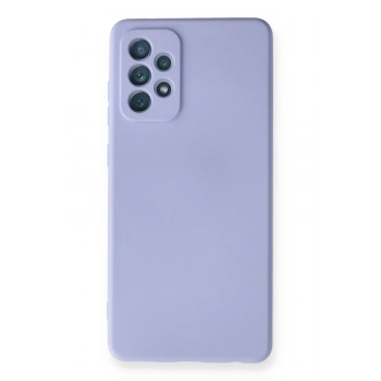 Mey İthalat®  Samsung Galaxy A72 Kılıf Nano içi Kadife Silikon - Lila