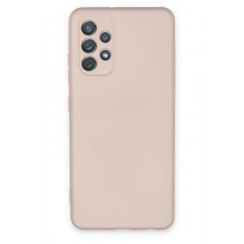 Mey İthalat® Samsung Galaxy A72 Kılıf Nano içi Kadife Silikon - Pudra