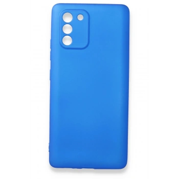 Mey İthalat®  Samsung Galaxy A91 / S10 Lite Kılıf First Silikon - Mavi