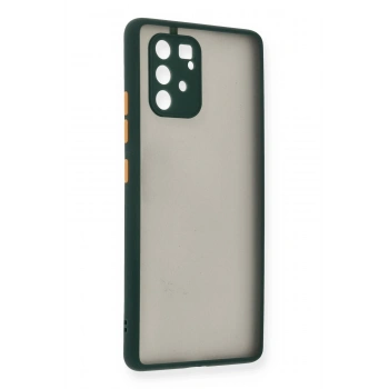Mey İthalat®  Samsung Galaxy A91 / S10 Lite Kılıf Montreal Silikon Kapak - Yeşil