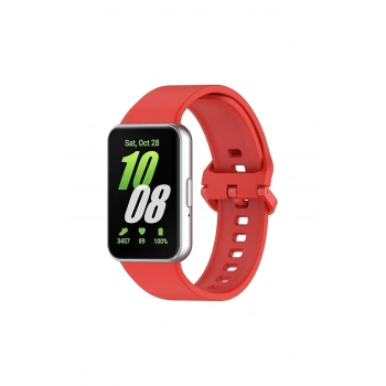 Mey İthalat®  Samsung Galaxy Fit 3 Klasik Kordon - Kırmızı