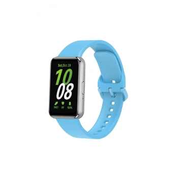 Mey İthalat®  Samsung Galaxy Fit 3 Klasik Kordon - Mavi