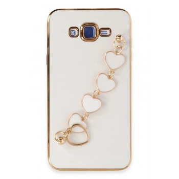 Mey İthalat®  Samsung Galaxy J7 Kılıf Esila Silikon - Beyaz