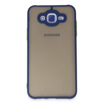 Mey İthalat®  Samsung Galaxy J7 Kılıf Montreal Silikon Kapak - Lacivert