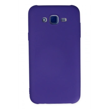 Mey İthalat®  Samsung Galaxy J7 Kılıf Nano içi Kadife Silikon - Mor