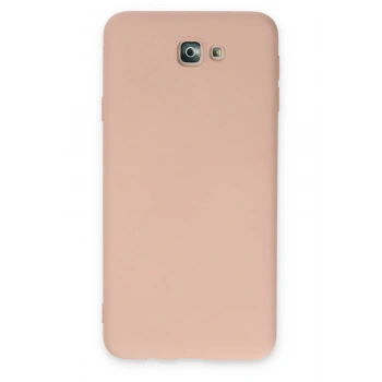 Mey İthalat®  Samsung Galaxy J7 Prime Kılıf Nano içi Kadife Silikon - Pudra