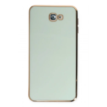 Mey İthalat®  Samsung Galaxy J7 Prime Kılıf Volet Silikon - Açık Yeşil