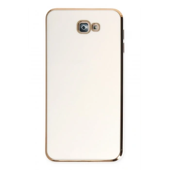 Mey İthalat®  Samsung Galaxy J7 Prime Kılıf Volet Silikon - Beyaz