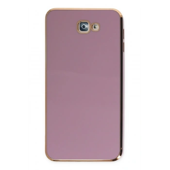 Mey İthalat®  Samsung Galaxy J7 Prime Kılıf Volet Silikon - Mor