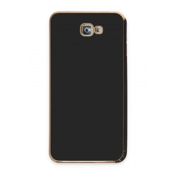 Mey İthalat®  Samsung Galaxy J7 Prime Kılıf Volet Silikon - Siyah