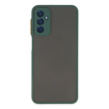 Mey İthalat® Samsung Galaxy M13 Kılıf Montreal Silikon Kapak - Yeşil