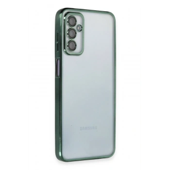 Mey İthalat®  Samsung Galaxy M23 Kılıf  Lensli Silikon - Yeşil