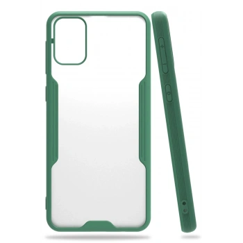 Mey İthalat®  Samsung Galaxy M31 Kılıf Platin Silikon - Yeşil